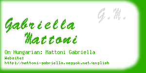 gabriella mattoni business card